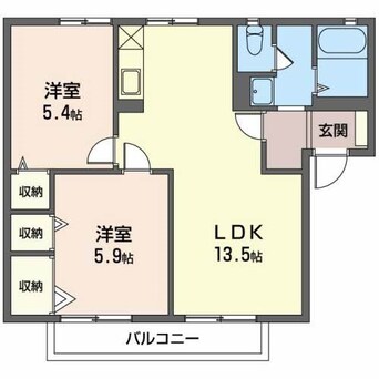 間取図 ルピナス千曲Ａ