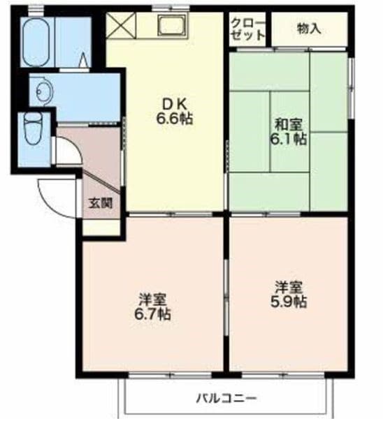 間取り図 グリーンセイシェルN