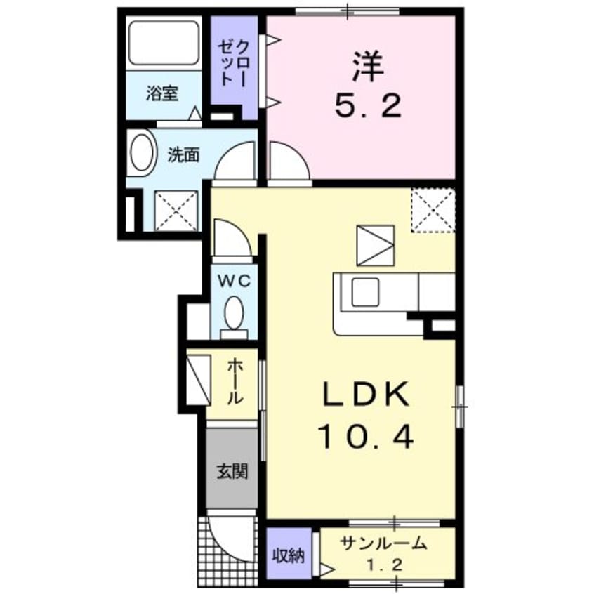 間取図 ラ・カーサ・フェリーチェ