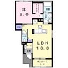 KMレジデンスIII 1LDKの間取り