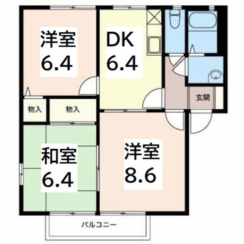 間取図 ルピナス千曲Ｂ