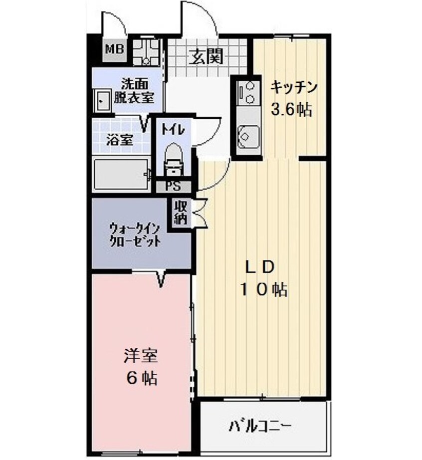 間取図 フラッツ幸Ｂ