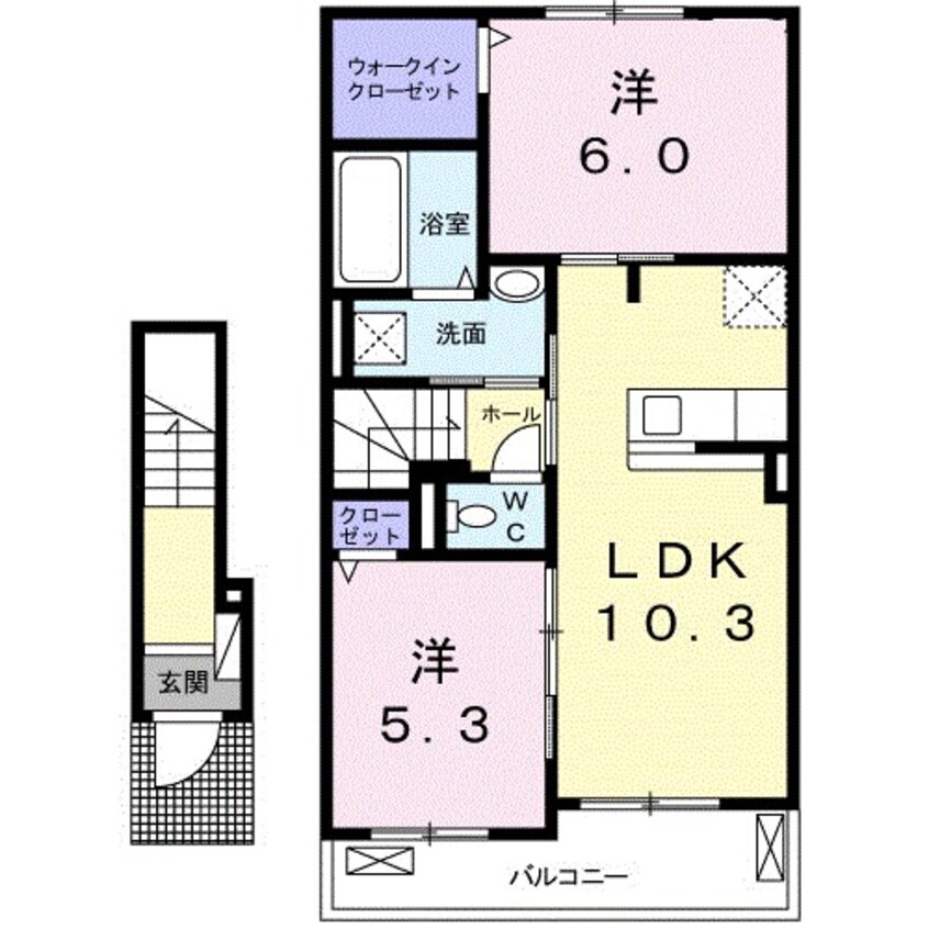 間取図 グランコートVI