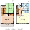 小海線<八ケ岳高原線>/美里駅 徒歩8分 1-2階 築34年 2LDKの間取り