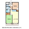 ソレイユ中込原 2LDKの間取り