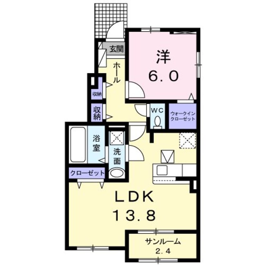 間取図 エアリーハウスＣ