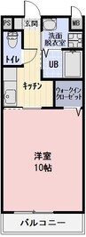 Grandeur A 1Kの間取り