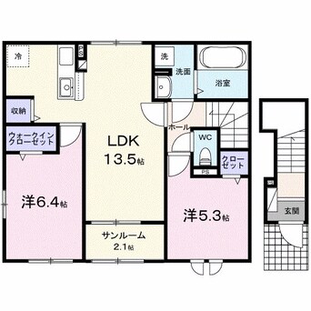 間取図 プラーム小諸II