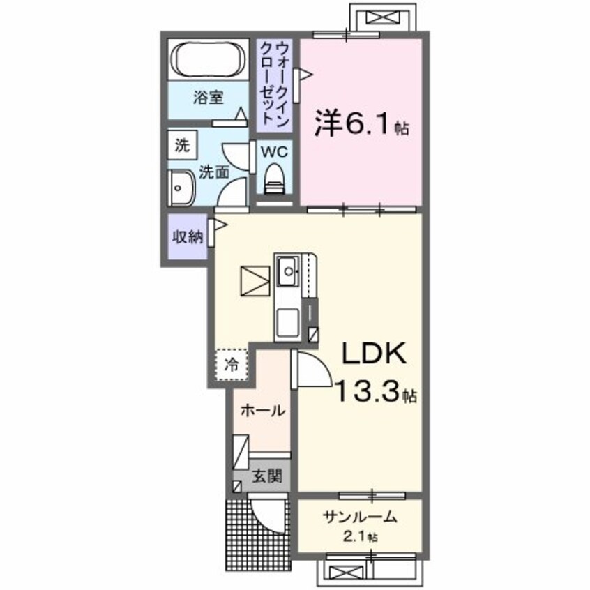 間取図 クラール中込