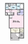 ヒカルサ佐久猿久保ウエスト 1Rの間取り