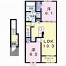 ヒルズ　シズ 2LDKの間取り