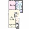 ミニョン　フローＡ 1LDKの間取り