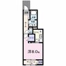 エルマーI 1Kの間取り