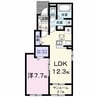 ロイヤルオークIII 1LDKの間取り