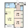 カルムメゾン 2LDKの間取り