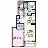 ラ・クラリエールＳ 1LDKの間取り