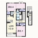 シエル　ブリュの間取図