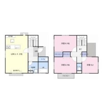 間取図 浅間ハイツ　Ｄ