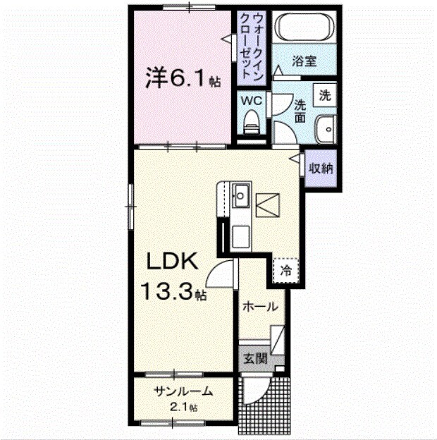 間取り図 ホップＶ　Ａ