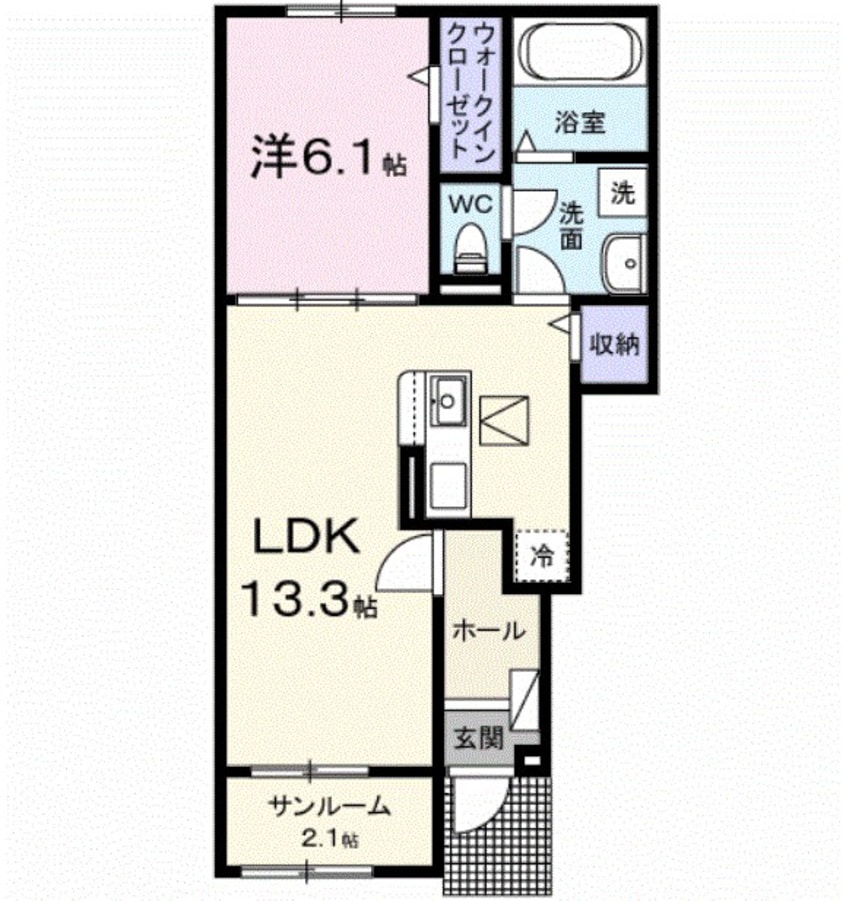 間取図 ホップＶ　Ａ