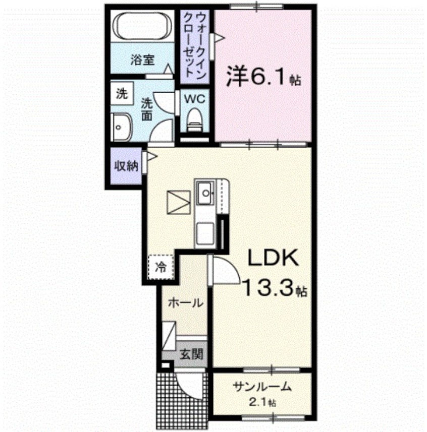 間取図 ホップＶ　Ａ