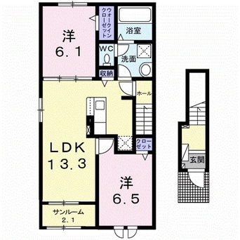 間取図 ホップＶ　Ａ