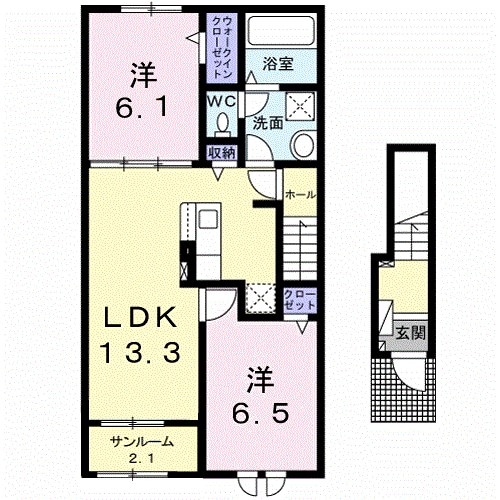 間取り図 ホップＶ　Ａ