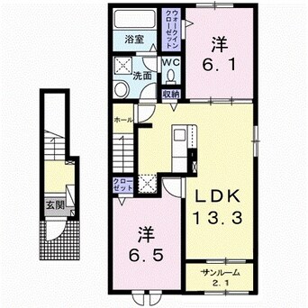 間取図 ホップＶ　Ａ