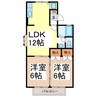 ヴィラ・エール 2LDKの間取り