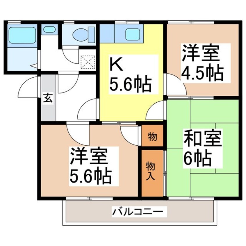 間取図 ラトーレつかもとＮ棟