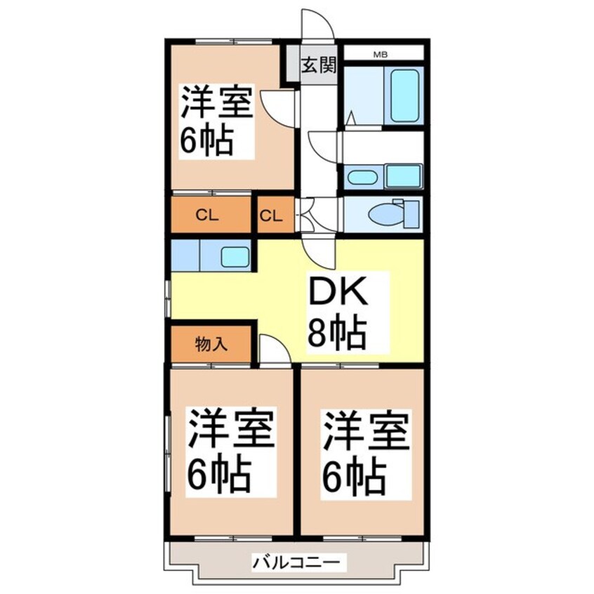 間取図 ベルクレール塩入