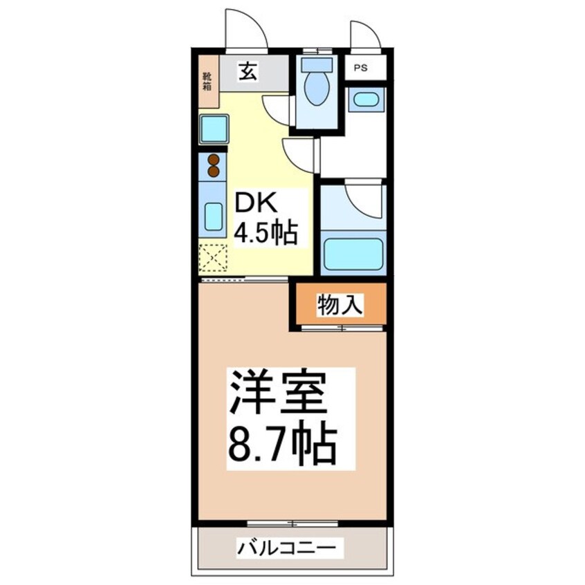 間取図 リビアン川中島