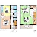 村山ハイツＡ棟の間取図