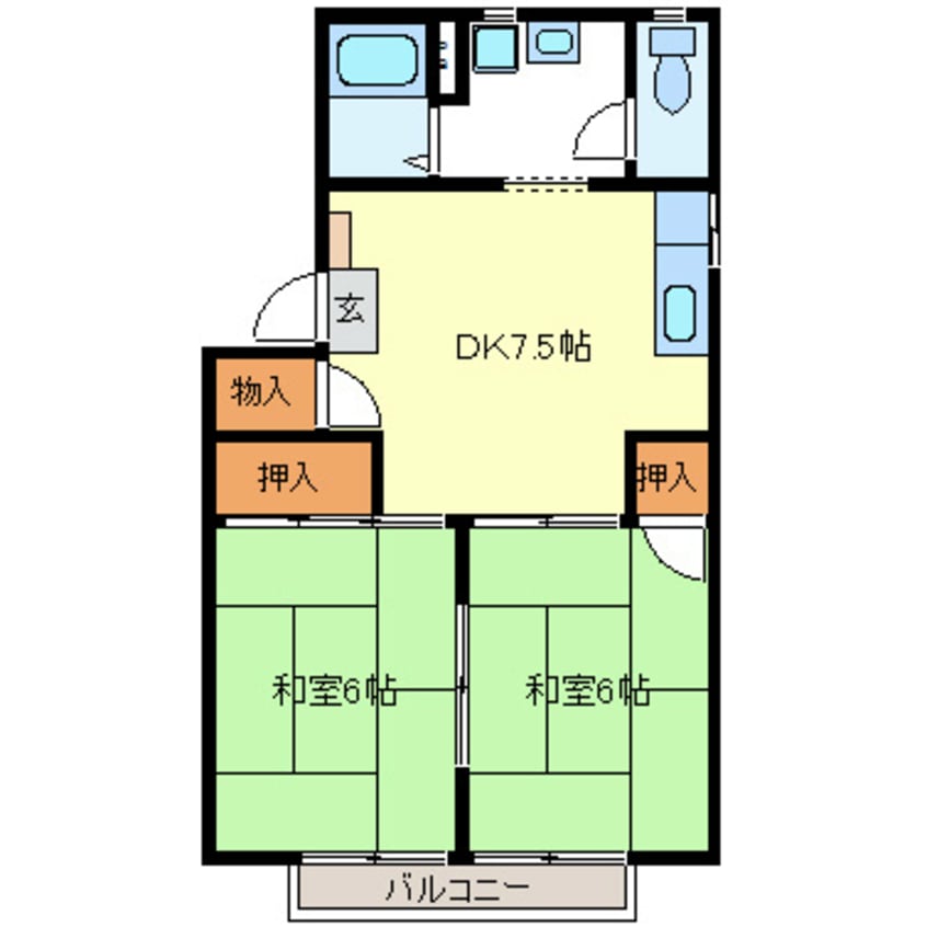 間取図 プレジールI　A棟