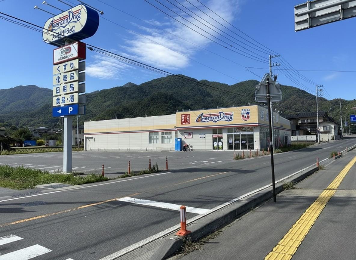 ｱﾒﾘｶﾝﾄﾞﾗｯｸﾞ千曲上山田店(ドラッグストア)まで550m 千曲ハイツＡ