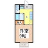 コーポ大樹 1Kの間取り