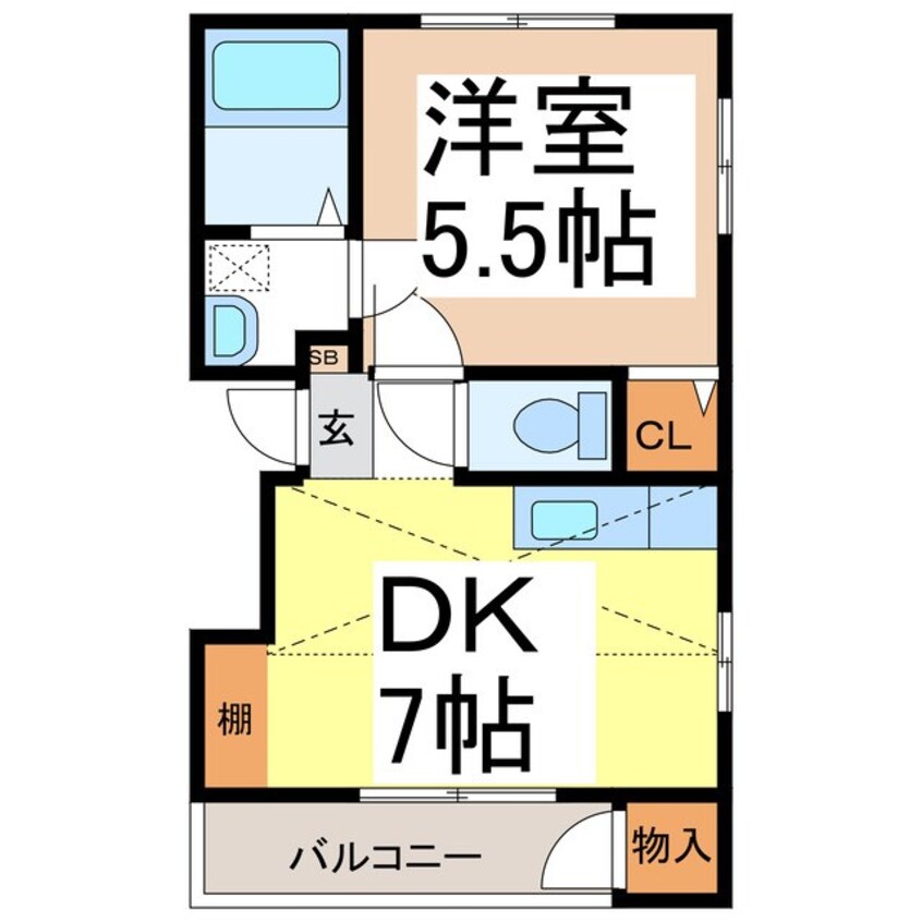 間取図 プレメゾン10内川