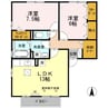 ウィルモア青木島 2LDKの間取り