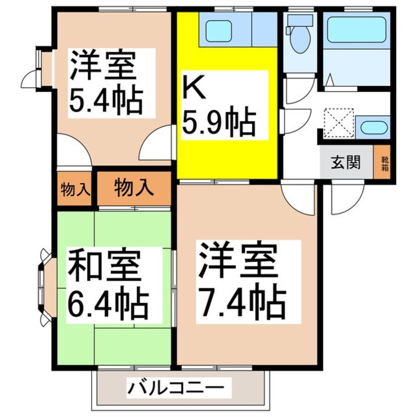 間取図 パストラルハイムＢ