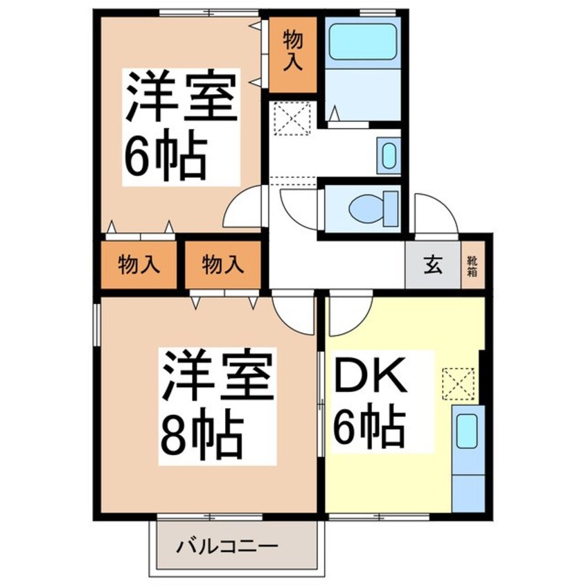 間取図 ラ・フォーレ田中