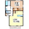 パークサイドアベニュー 1LDKの間取り