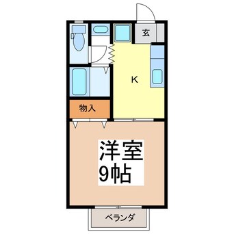 間取図 エスペランサ中條Ｂ棟