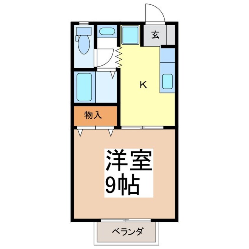 間取図 エスペランサ中條Ｂ棟