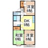 レジデンスＫ 3DKの間取り