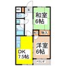 千曲昭和ビル 2DKの間取り