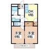 プラージュＭ 2DKの間取り