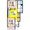 ミナミIII 2DKの間取り