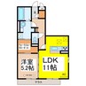 ラ・メゾンブリエ 1LDKの間取り
