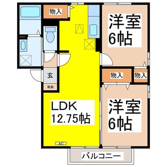 間取図 グリーンコート･ウエスト