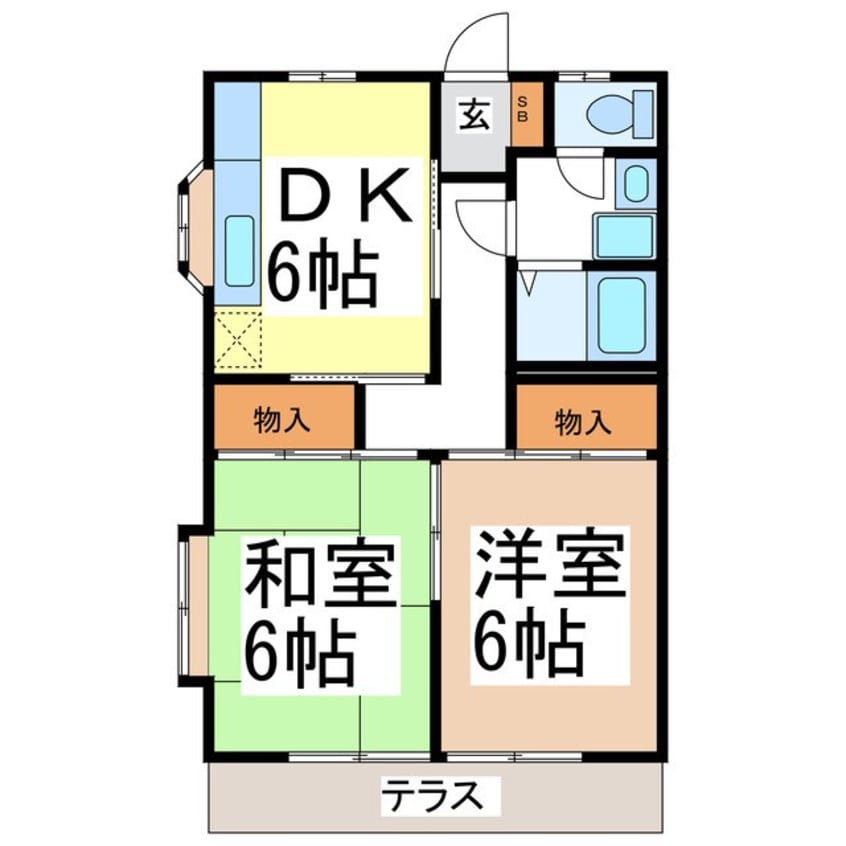 間取図 光コーポ（千曲市）